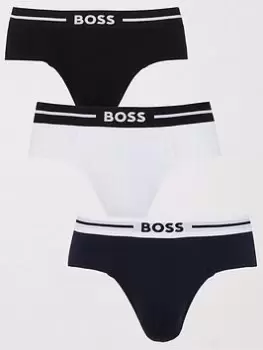 Image of BOSS Bodywear 3 Pack Bold Hip Briefs - Multi Size M Men