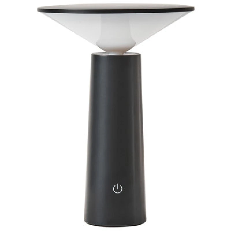 Image of Beliani Wireless LED Table Lamp Levira With Dimmer Metal Black