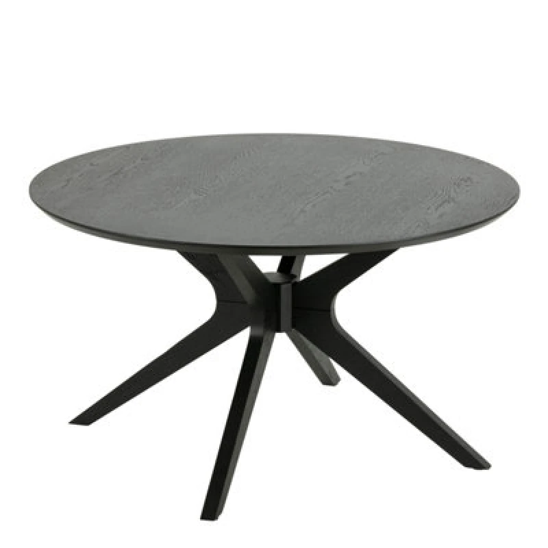Image of Furniture To Go Iduncan Round Coffee Tablein Black 80X45Cm
