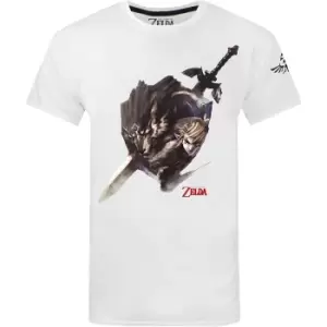 Image of The Legend Of Zelda Mens Pyjama Set (M) (White/Grey/Black)