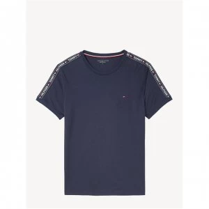 Image of Tommy Bodywear HWK Tape T Shirt - Navy Blazer
