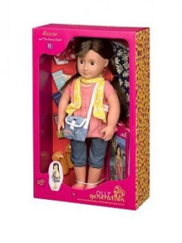 Image of Our Generation Reese Doll With Book
