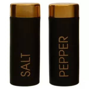 Image of Salt & Pepper Set in Black/Gold
