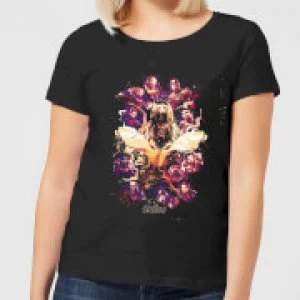 Image of Avengers Endgame Splatter Womens T-Shirt - Black - M