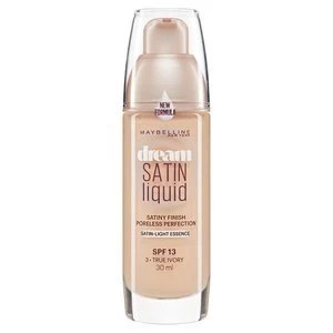 Image of Maybelline Dream Satin Liquid Foundation 03 True Ivory 30ml