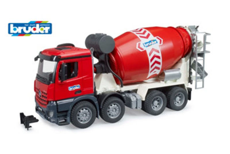 Image of Bruder Mb Arocs Cement Mixer Truck Detailed Vehicle & Playset Model