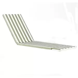 Image of Harbour Housewares Sussex Sun Lounger Cushion - Sand Stripe