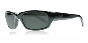 Image of Maui Jim Stingray Sunglasses Gloss Black 103-02 Polariserade 56mm