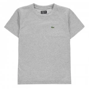 Image of Lacoste Junior Boys Basic Logo T Shirt - Silv Chine CCA