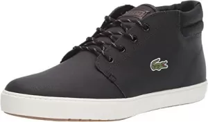Image of Lacoste Boys Ampthill 0120 Chukka Boot - Black, Size 2 Older