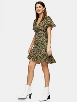 Image of Topshop Idol Ditsy Mini Tea Dress - Multi