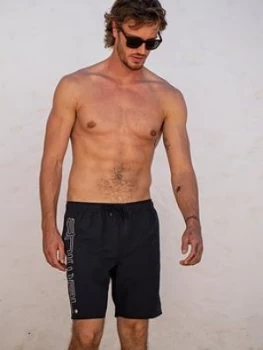 Image of Animal Elasticated Swim Board Shorts - Black