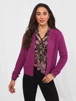 Image of Joe Browns Joe Browns Vintage Valerie Cardigan -violet, Purple, Size 8, Women