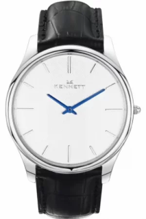 Image of Mens Kennett Kensington Silver White Black Watch KSILWHBK