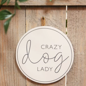 Image of Best of Breed Wooden Plaque - Crazy Dog Lady