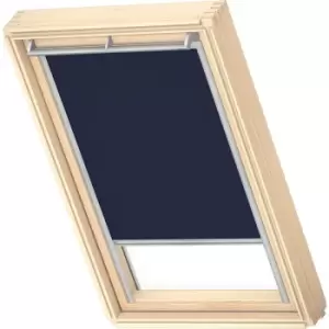 Image of Original Blackout Roller Blind (DKL), Silver Frame, 2, 308, M08, Dark Blue - Dark Blue - Velux