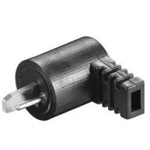 Image of Audio jack Plug right angle Number of pins 2 Black