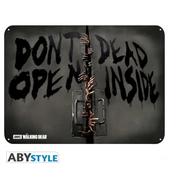 Image of The Walking Dead - Zombies (28 x 38cm) Metal Plate