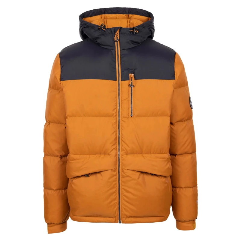 Image of Trespass Trespass Men Erris Down Jacket in Amber Size: X-Small Amber XS Male 5063574296090