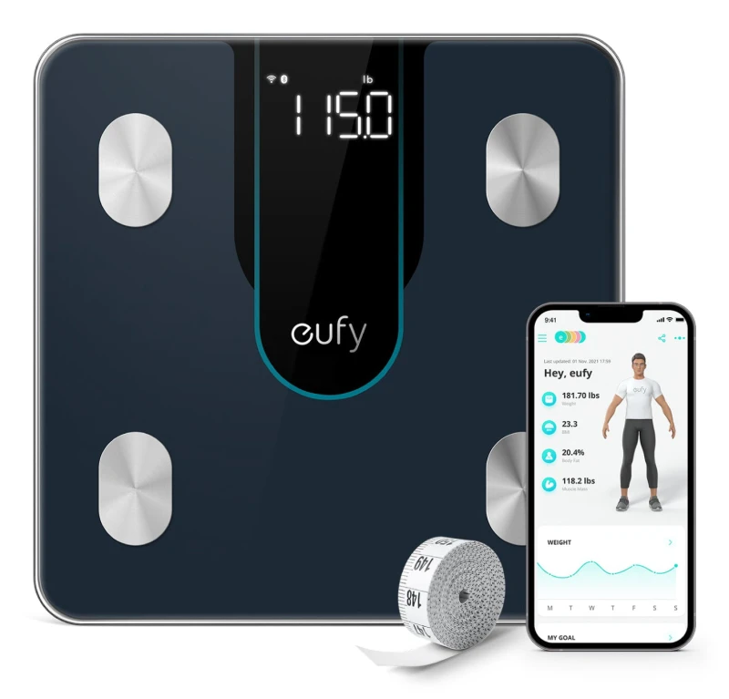 Image of Anker Eufy T9148111 personal scale Square Black Electronic personal scale T9148111