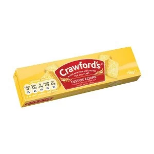 Image of Crawfords 150g Custard Creams Biscuits Pack of 12