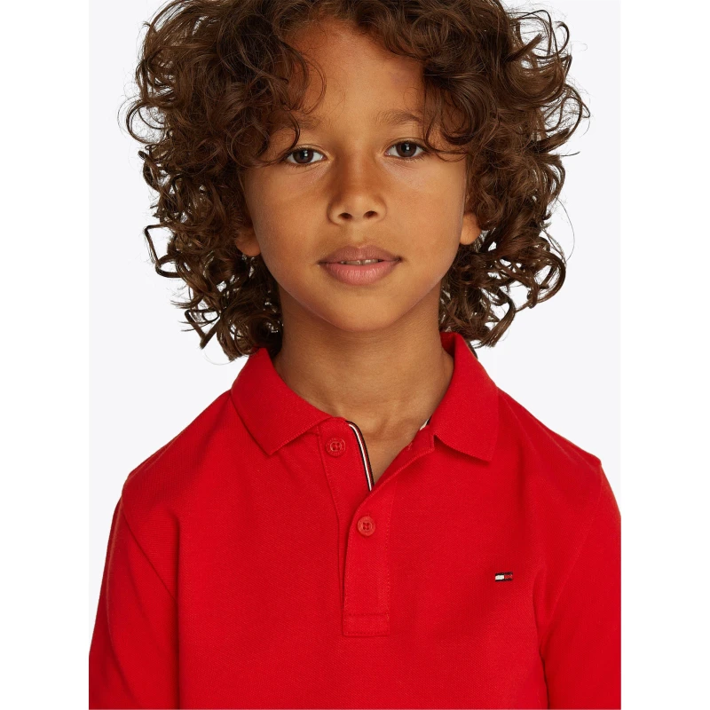 Image of Tommy Hilfiger Boys Polo Primary Red XLG male 14Y