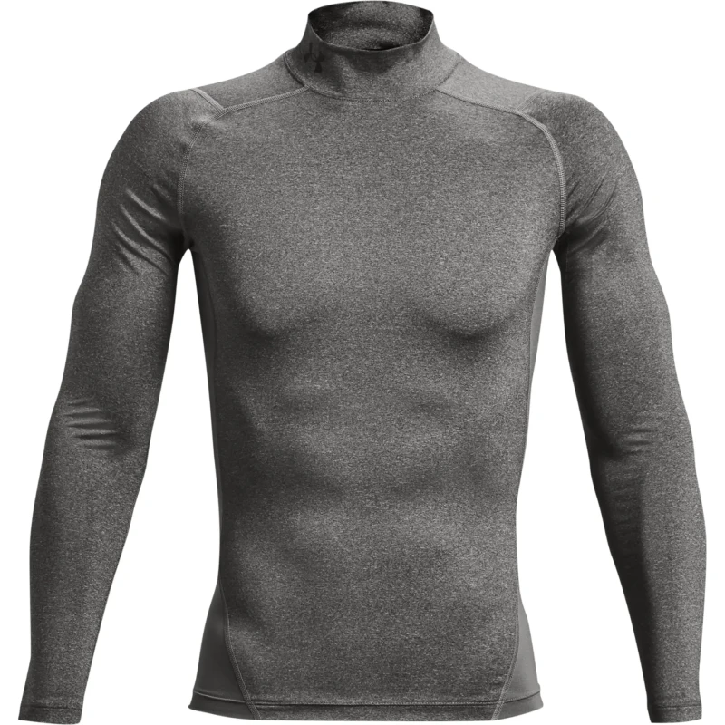 Image of Long sleeve t-shirt with stand-up collar Under Armour HeatGear Gris Male M