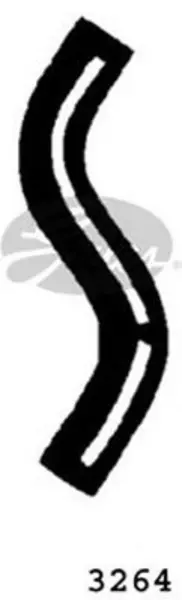 Image of Curved Radiator Hose 270mm X 33 Gates 3264