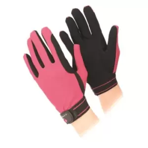 Image of Aubrion Mesh Riding Gloves - Pink