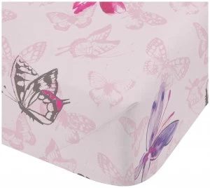 Image of Catherine Lansfield Glamour Princess Fitted Sheet - Single.