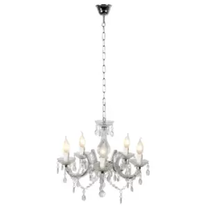 Image of Arabesque Cottage Chandelier - Ø45cm - 5xE14 - Transparant