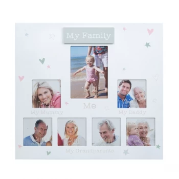 Image of Love Life Multi Aperture Photo Frame - My Family