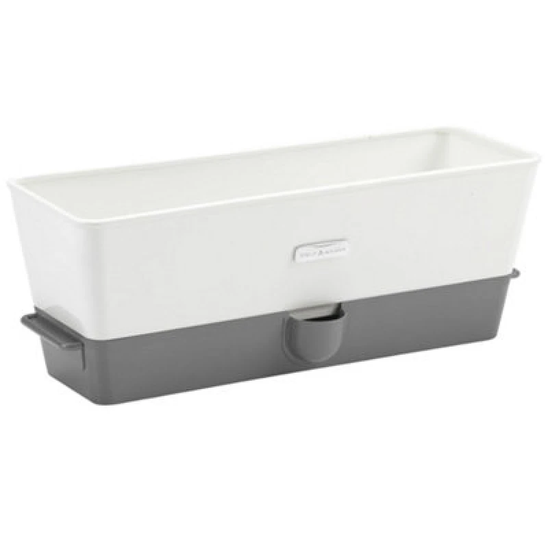 Image of Cole & Mason Burwell Self Watering Potted Herb Saver Triple - White/grey