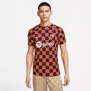 Image of Mens Nike FC Barcelona Dri-FIT Pre-Match Soccer Top
