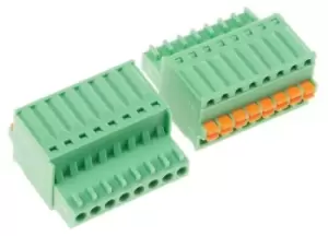 Image of Phoenix Contact Fk-Mc 0,5/8-St-2,5 Terminal Block, Pluggable, 8Pos, 20Awg