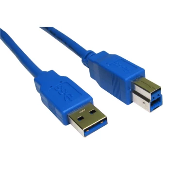 Image of RVFM USB3-801BL USB 3.0 A Male - B Blue Cable 1m