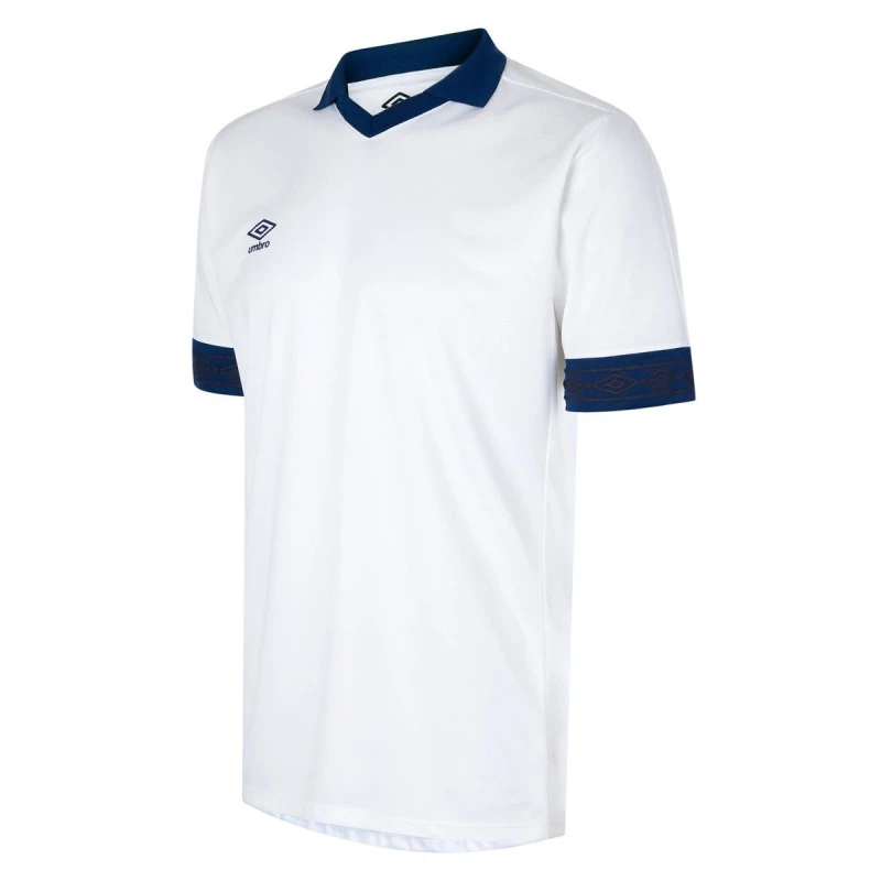 Image of Umbro Tempest Short-Sleeved Jersey in Off-White Size: 13 Years Off-White Unisex 13 Years
