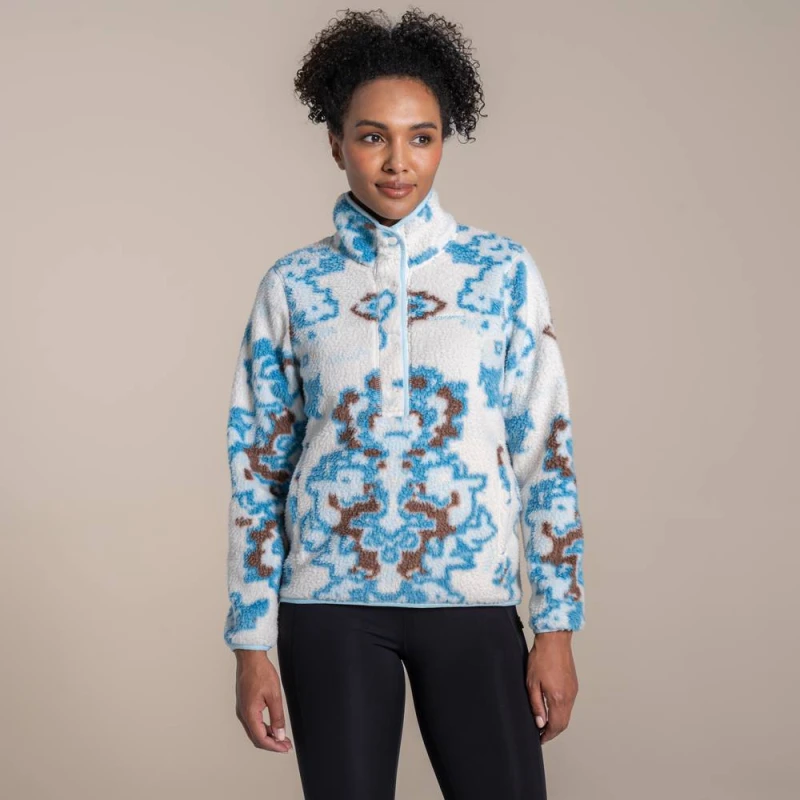 Image of Craghoppers Womens National Trust Rosemary II Overhead Fleece in White Size: 20 White Female 20