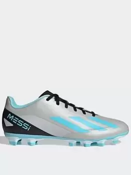Image of Adidas X.4 Messi Crazy Fast Mens Firm Ground Football Boot, Silver, Size 9, Men