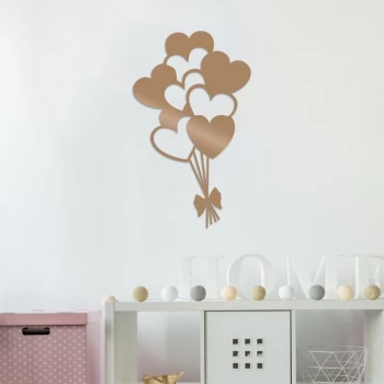 Image of Balloons - Copper Copper Decorative Metal Wall Accessory