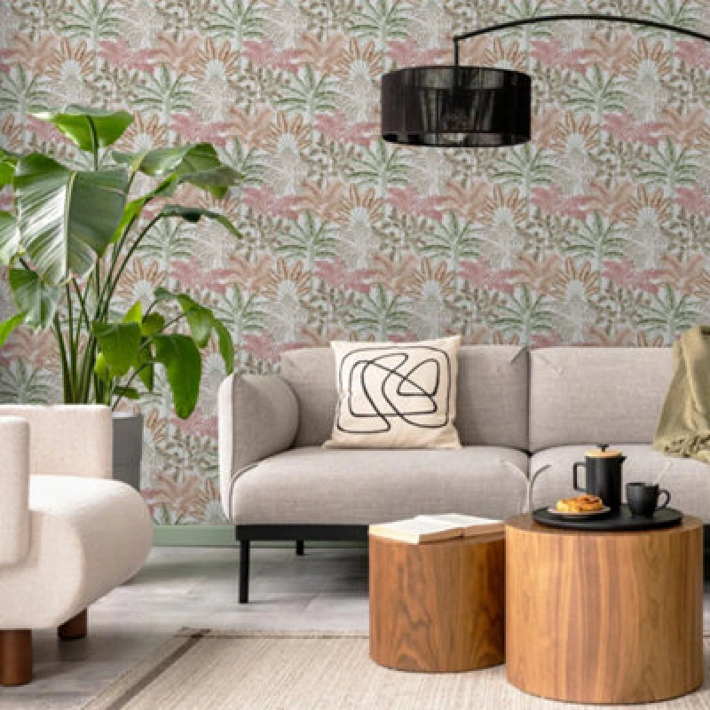 Image of Superfresco Easy Superfresco Easy Intrigue Trees Wallpaper in Terracotta Size: 10000mm_x_520mm Terracotta 10000mm_x_520mm Unisex 5011583652369