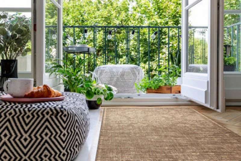 Image of RugsX Carpet Sizal Floorlux 20211 Coffee / Natural 60X110 Cm