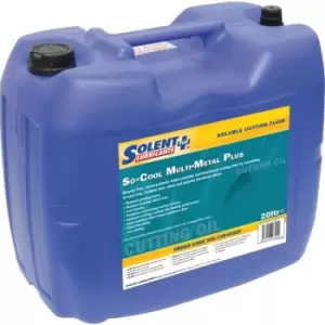 Image of Solent Lubricants So-Cool Multi-metal Plus Water Soluble Cutting Fluid 20LTR