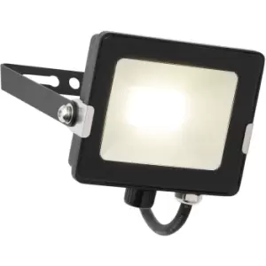 Image of Outdoor IP65 Waterproof Floodlight - 20W Cool White LED - Matt Black Aluminium