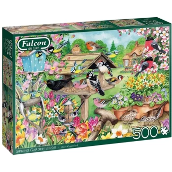 Image of Falcon de luxe Spring Garden Birds Jigsaw Puzzle - 500 Pieces
