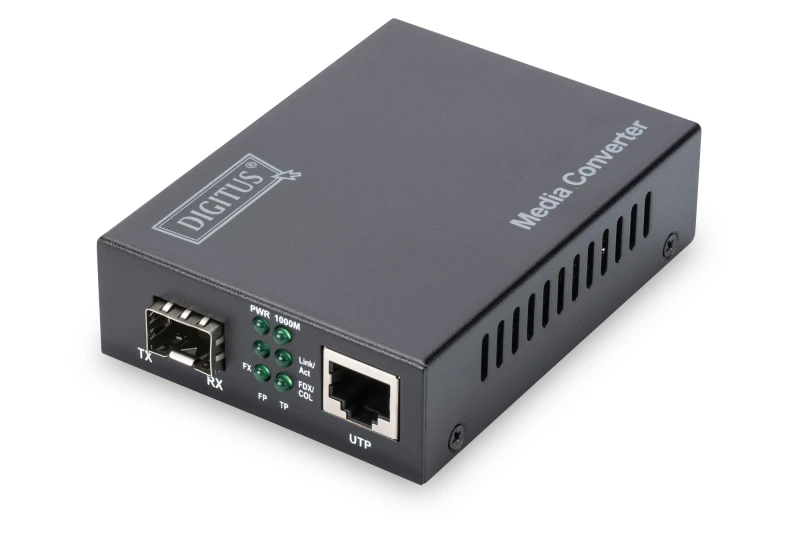 Image of Digitus Gigabit Media Converter. RJ45 / SFP