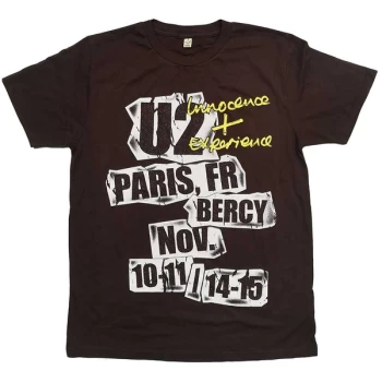 Image of U2 - I+E Paris Event 2015 Unisex Medium T-Shirt - Brown