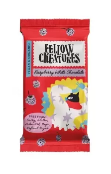 Image of Fellow Creatures Raspberry White Organic Chocolate 70g (10 minimum)
