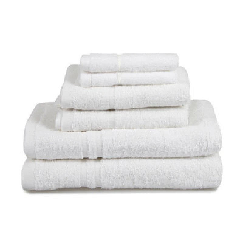 Image of Allure Bath Fashions Hotel Essentials Cotton 6 Piece Towel Set - White