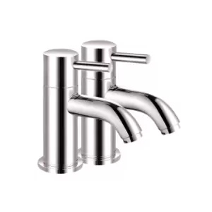 Image of Chrome Basin Pillar Taps - S9